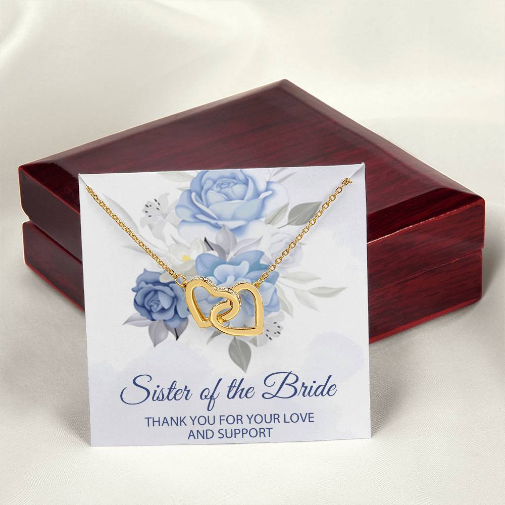 Sister Of The Bride Jewelry Boxsister Of The Bride Necklace Sister In Law Wedding Day Giftsister Of The Groom Weddinginterlocking Hearts Interlocking Hearts Necklace