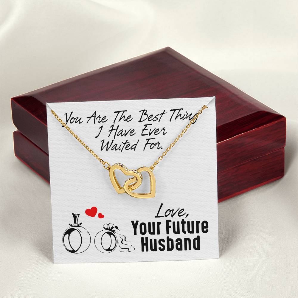 Gift For Future Wife - Interlocking Heart Necklace Interlocking Hearts Necklace