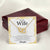 To My Wife - Two Hearts In Love Interlocking Hearts Necklace