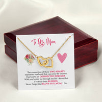 Gift For Mom - Interlocking Hearts Necklace
