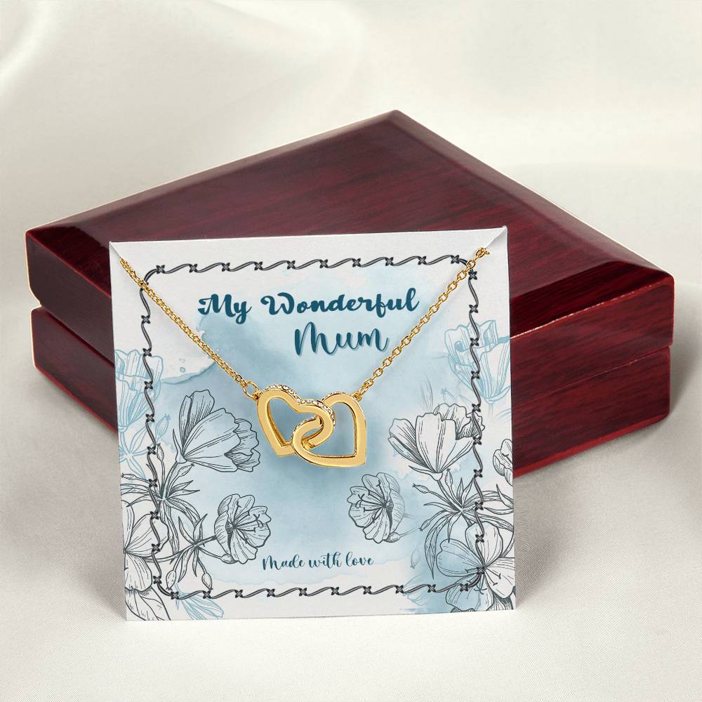 Happy Mother'S Day Gift - Made With Love - The Interlocking Heart Necklace Interlocking Hearts Necklace