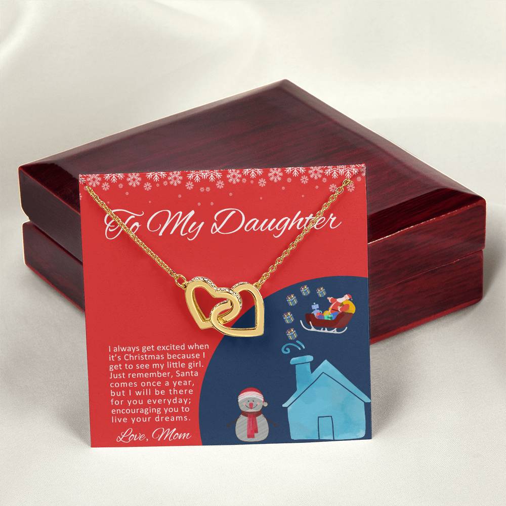 Love Knot To My Granddaughter Gift From Grandmother Grandma And Granddaughter Necklace Granddaughter Christmas Gift Granddaughter Interlocking Hearts Necklace