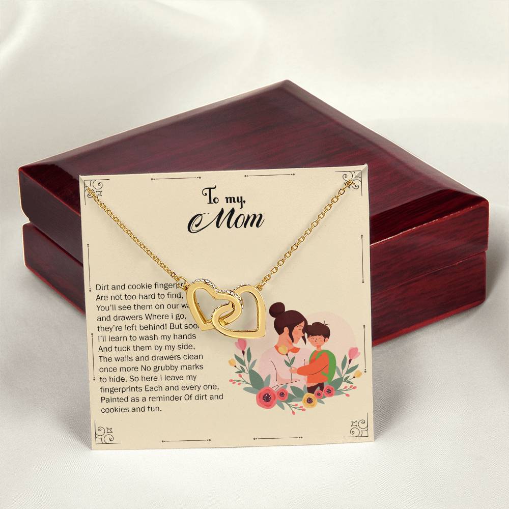 Interlocked Necklace For Kid Mom Interlocking Hearts Necklace