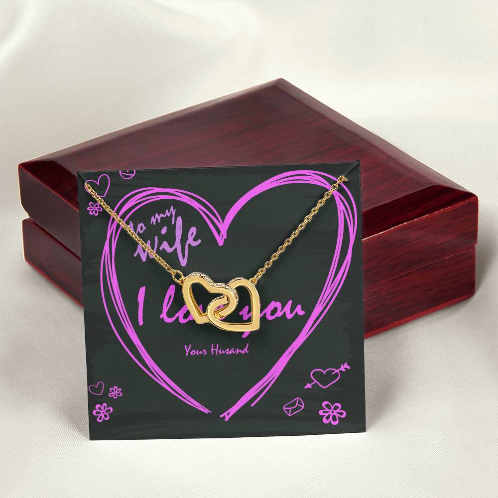 Luxury Gift For Wife 29 $ Only Interlocking Hearts Necklace