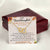 To My Granddaughter Interlocking Hearts Necklace Message Card