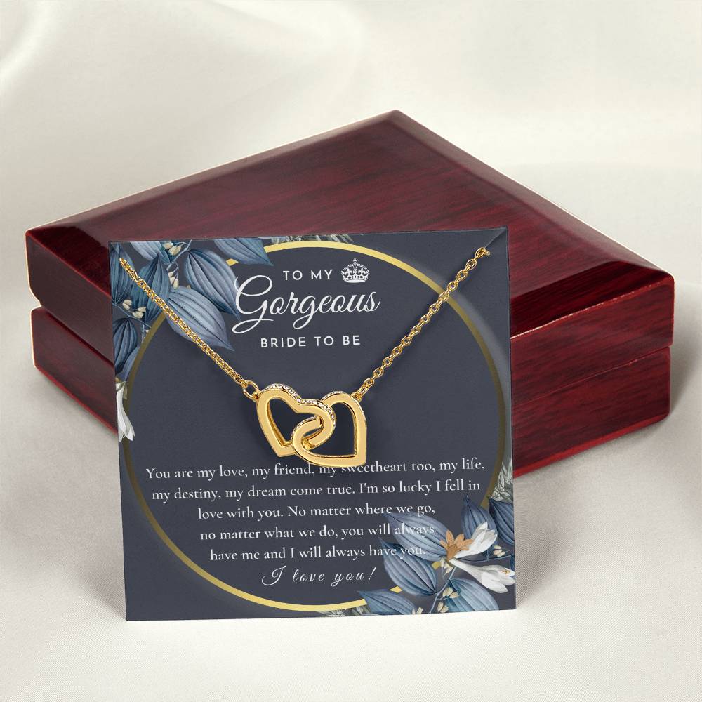 Engagement Gift For Bride To Be Future Wife Necklace Bride To Be Necklace Gift For Bride Sentimental Gift For Future Bride From Groom Fiance Gift For Her Interlocking Hearts Necklace