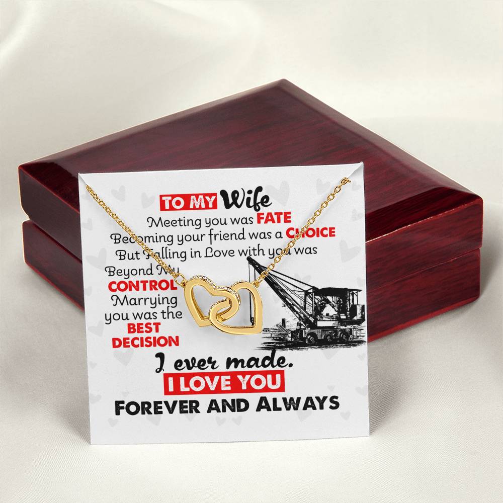 Crane Operator'S Wife - Interlocking Heart Necklace Interlocking Hearts Necklace