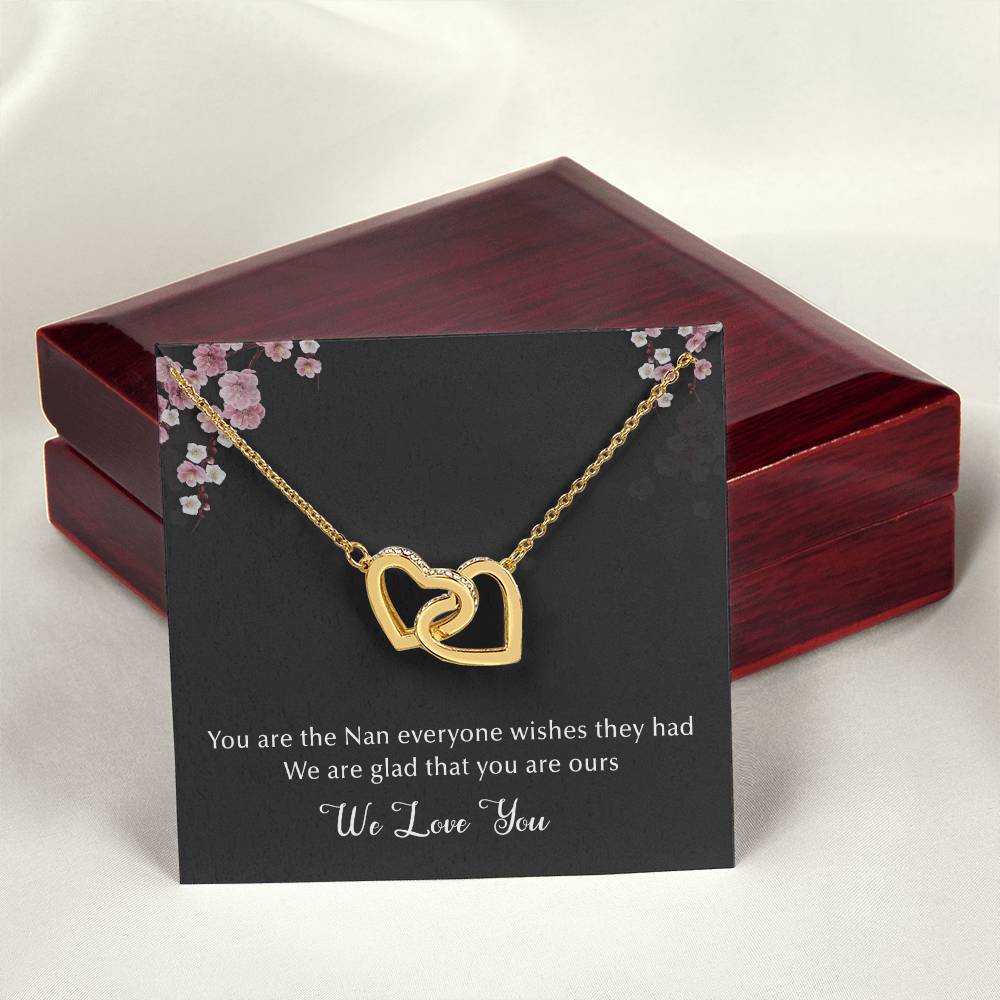 The Best Nan Interlocking Hearts Necklace