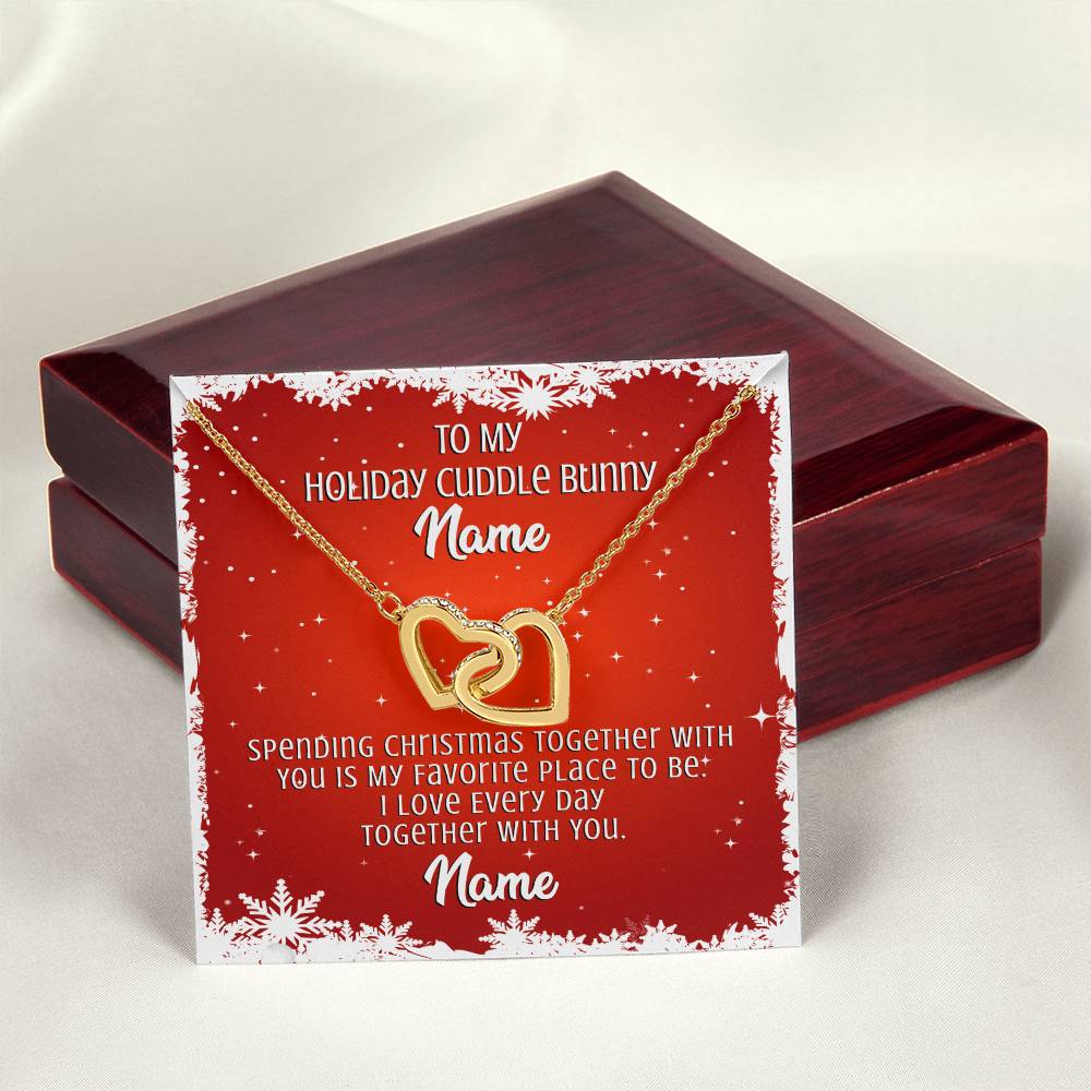 Gift For Wife Interlocking Hearts Necklace