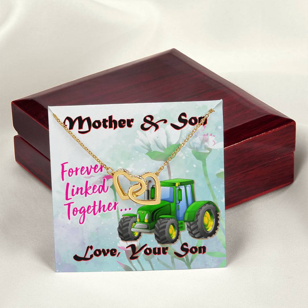 Gift For Mom- Interlocking Heart Necklace Interlocking Hearts Necklace