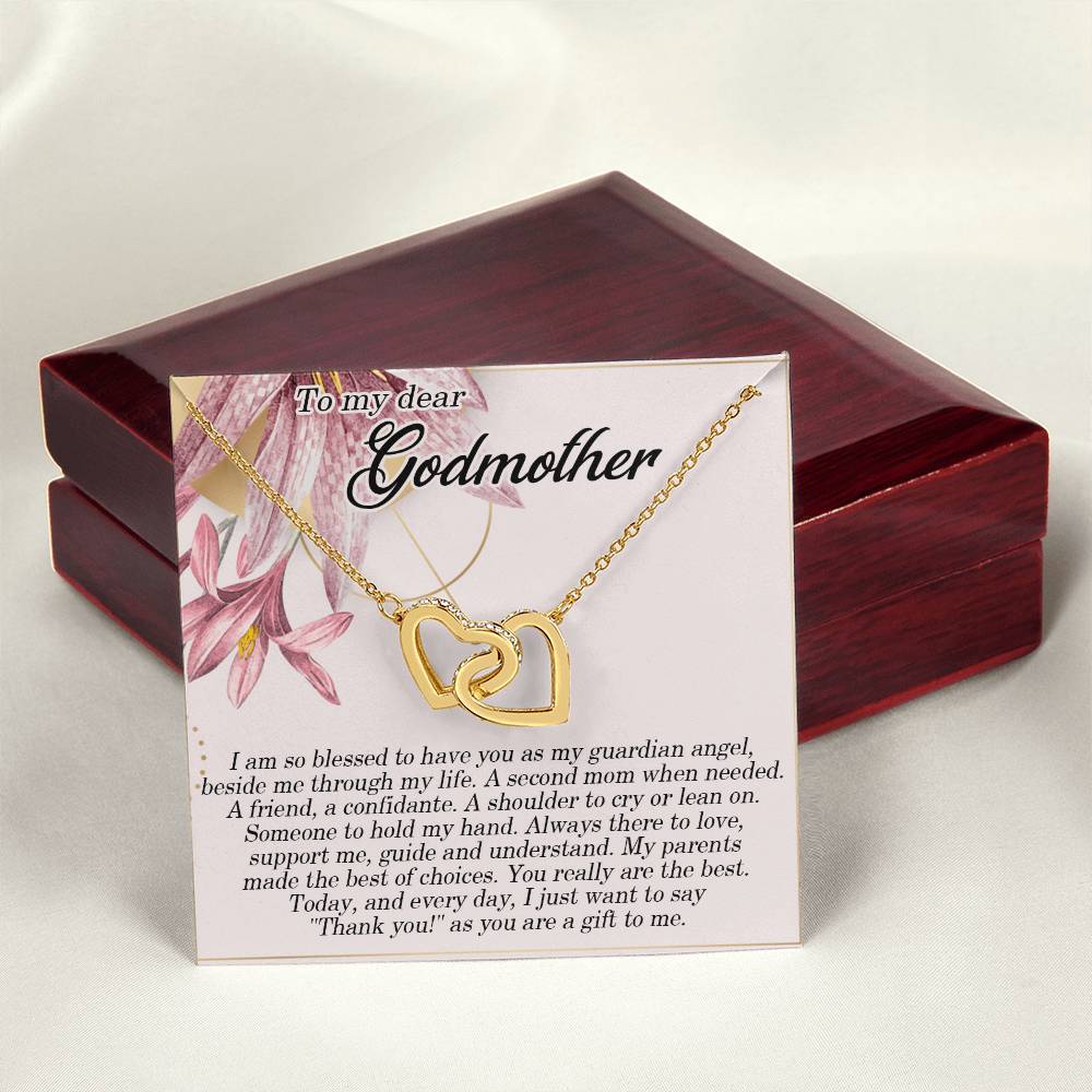 My Godmother Necklace Giftnecklace Gift For Godmothergodmother Interlocking Hearts Necklace Godmother Wedding Giftgodmother Of The Bride