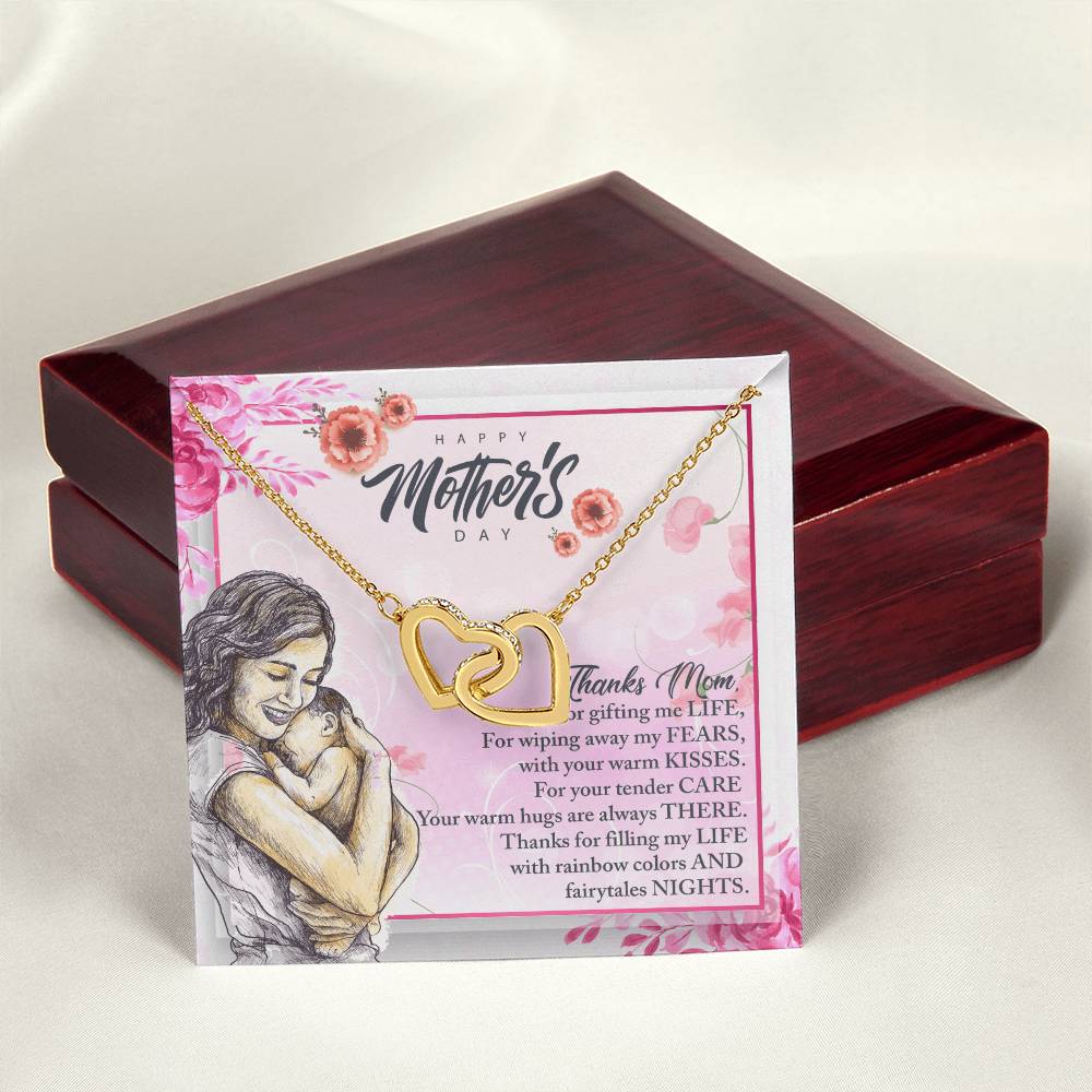 To My Great Mom - Happy Mother'S Day - Tmm12 Interlocking Hearts Necklace