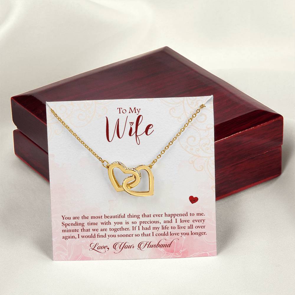 Interlocked Heart Neckless - For Wife Interlocking Hearts Necklace