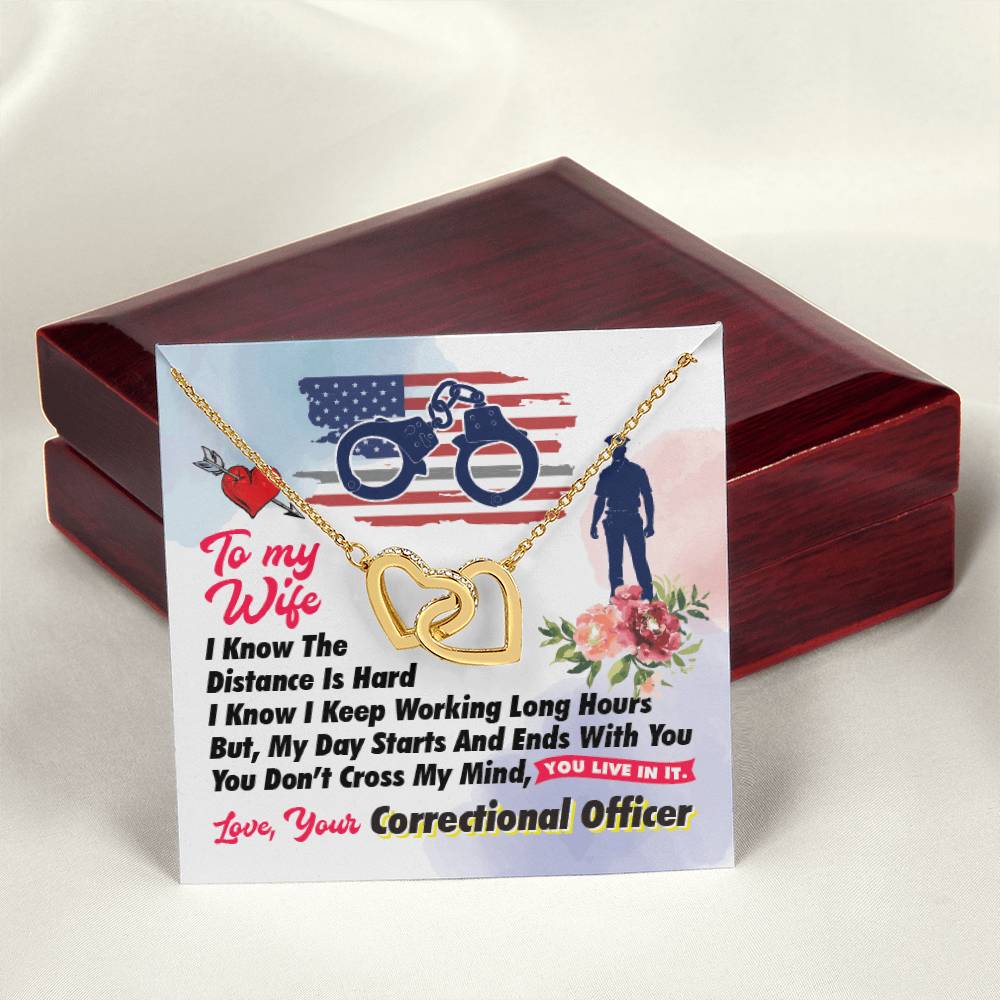 Correctional Officer'S Wife - Interlocking Heart Necklace Interlocking Hearts Necklace