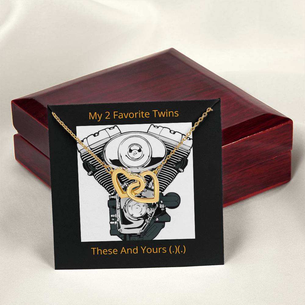 My Favorite Twins Interlocked Hearts Interlocking Hearts Necklace