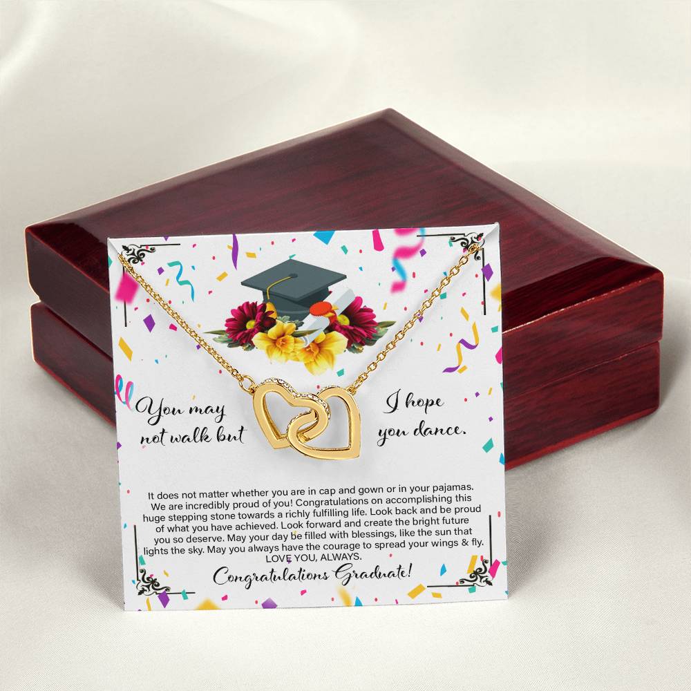 Graduation Gift For Daughter - Interlocking Heart Necklace Interlocking Hearts Necklace