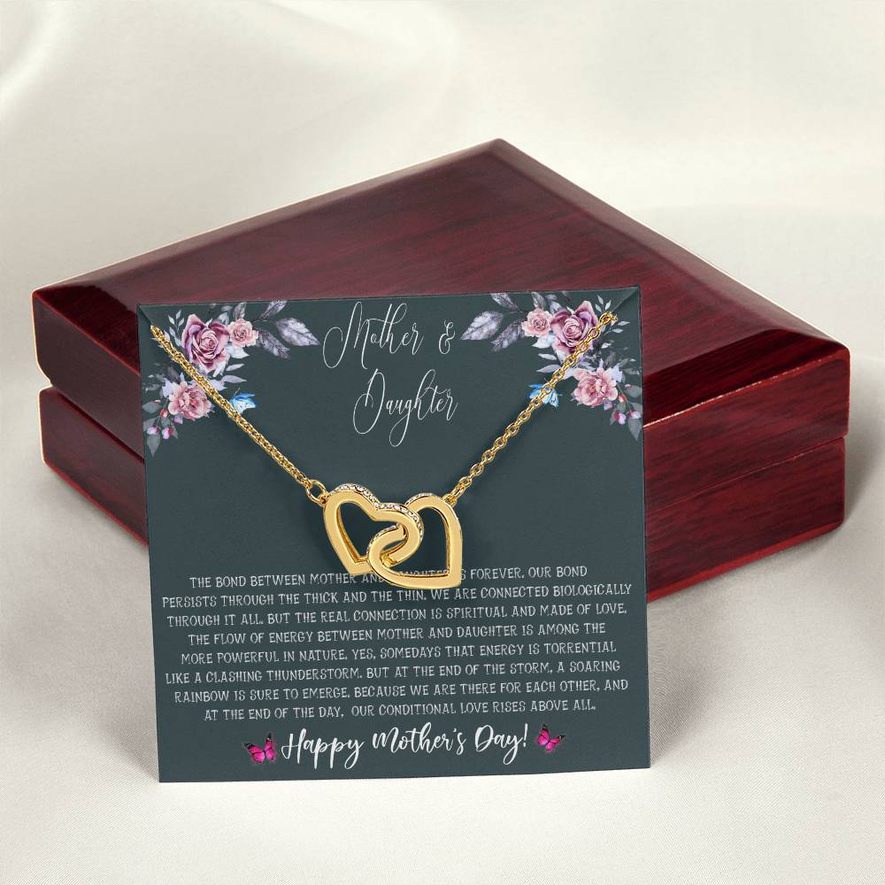 Mother'S Day Gift From Daughter - Mother Daughter Necklace Gifts For Mom Mom Necklace Interlocking Hearts Necklace