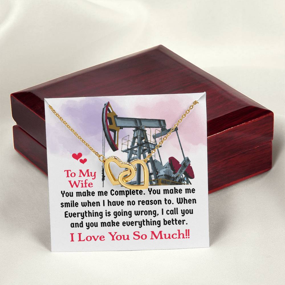 Oilfield Man'S Wife - Interlocking Heart Necklace Interlocking Hearts Necklace