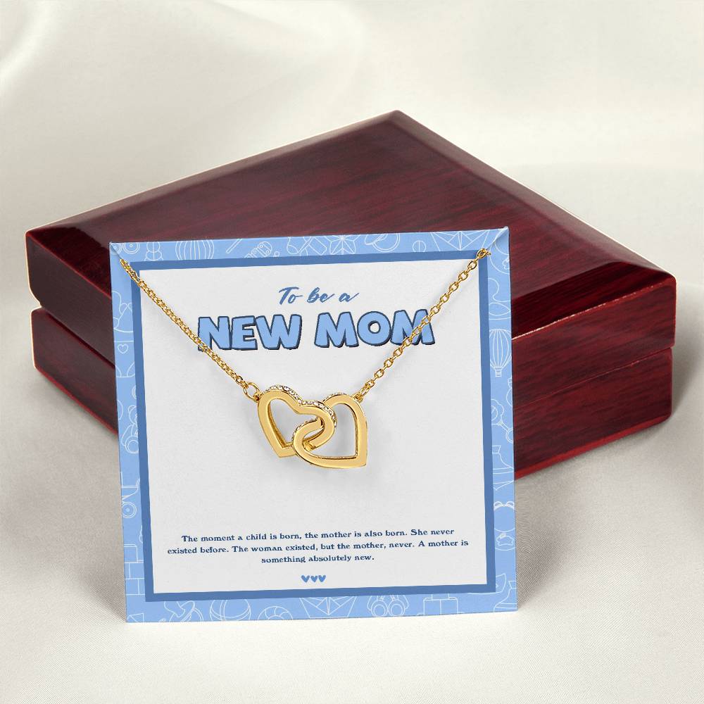 New Mommy To Be Mother'S Day Mommy To Be Gift Pregnant Necklace Interlocking Hearts Necklace