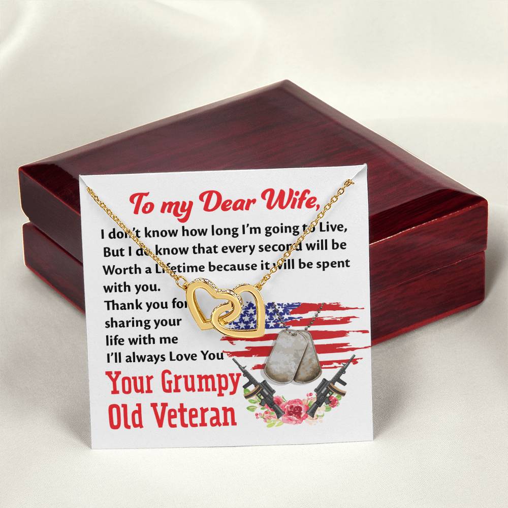 Veteran'S Wife - Interlocking Heart Necklace Interlocking Hearts Necklace