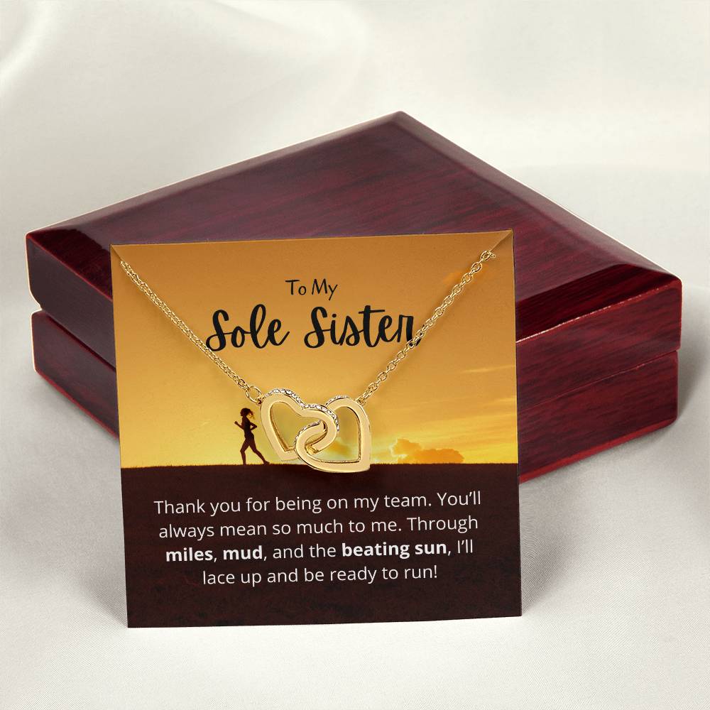 Sole Sister - Miles Mud And Beating Sun - Necklace Interlocking Hearts Necklace