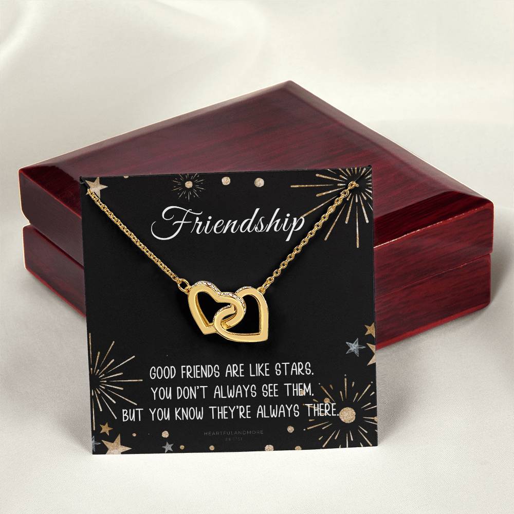 Friendship Gift For Her Interlocking Necklace Soul Sister Gift Necklace Gift For Best Friend Bestie Necklace Interlocking Hearts Necklace
