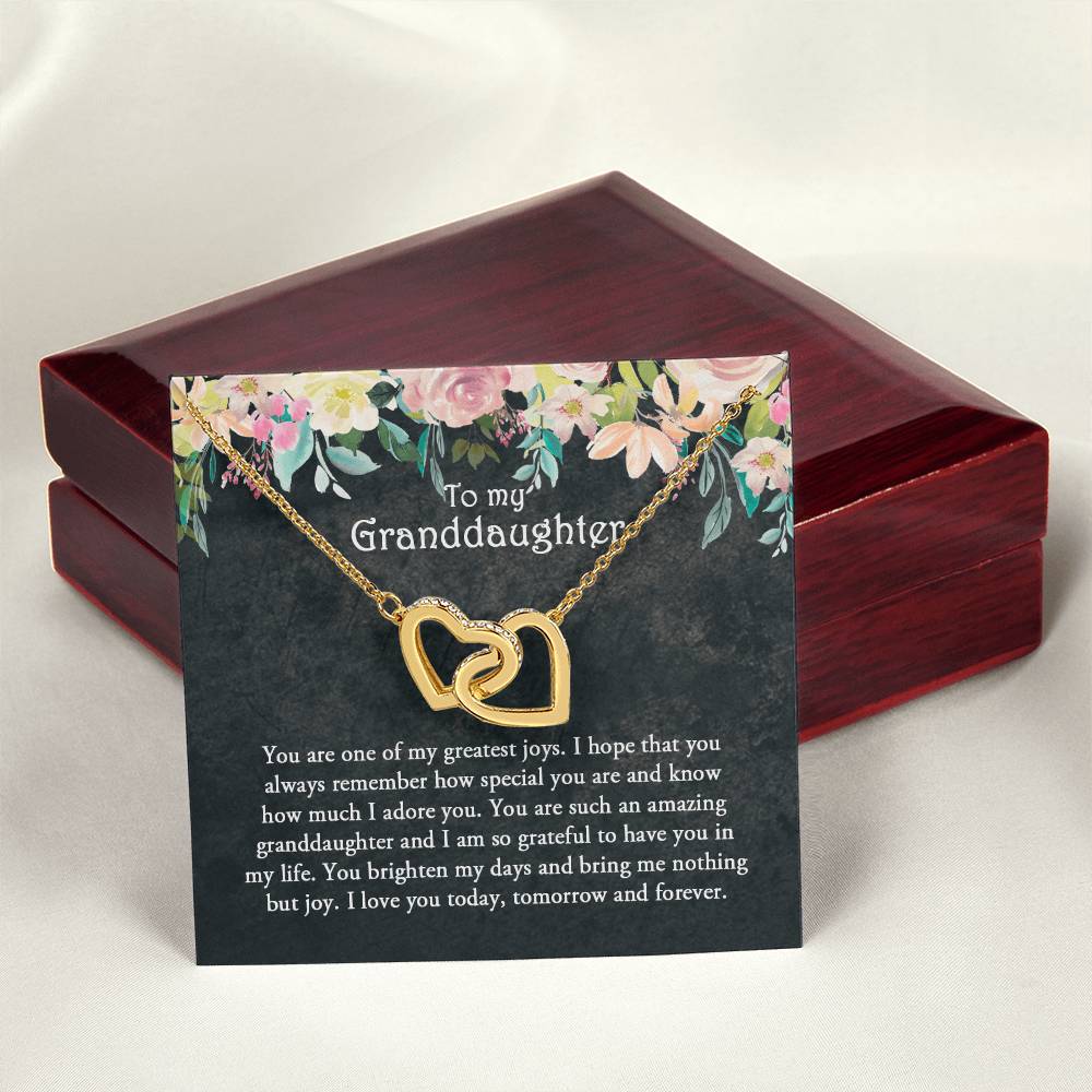 Granddaughter Gift Granddaughter Necklace Gift For Grandchild Granddaughter Jewelry Birthday Gift Interlocking Hearts Necklace