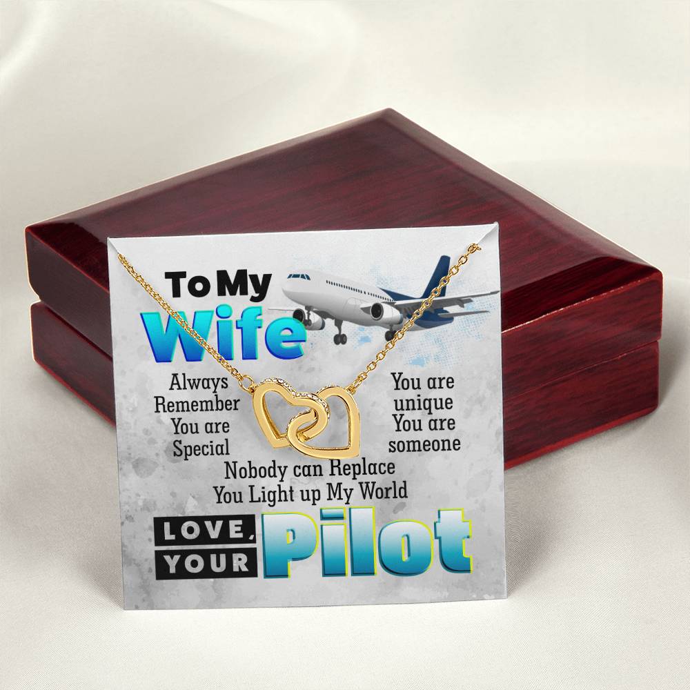 Pilot'S Wife - Interlocking Heart Necklace Interlocking Hearts Necklace