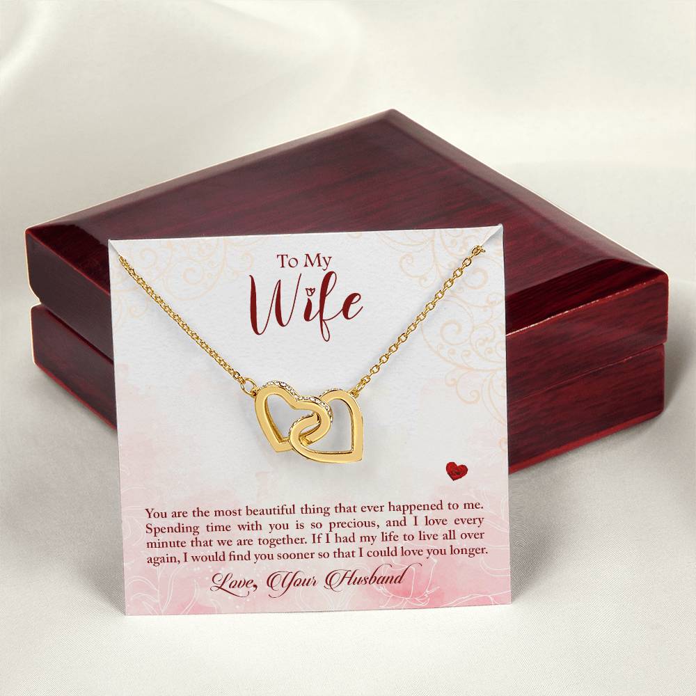 Interlocking Hearts Necklace Anniversary Gift For Wife Gift For Her From Husband Gift For Her Mothers Day Gift Valentines Day Gift Gifts For Wife Christmas Gift