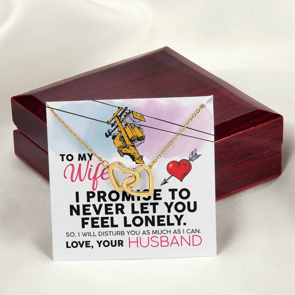 Lineman'S Wife - Interlocking Heart Necklace Interlocking Hearts Necklace