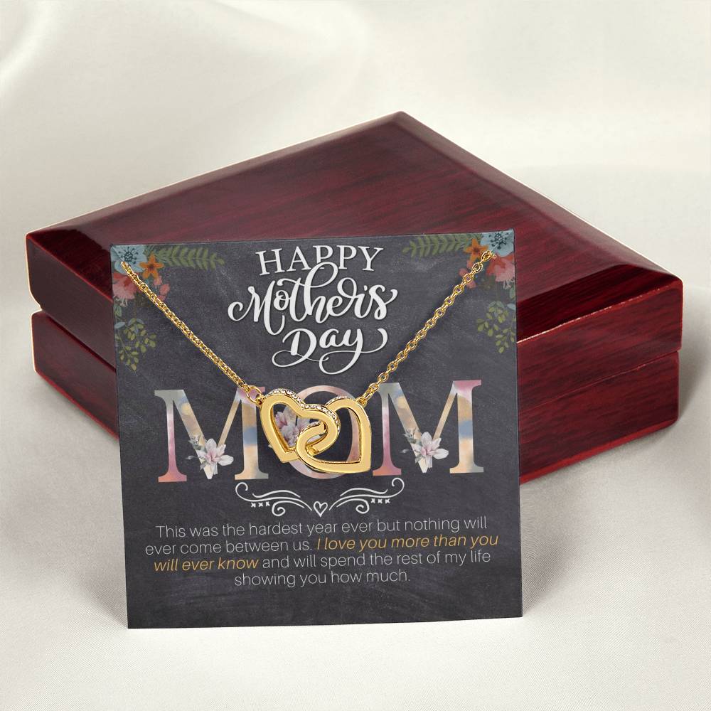 Happy Mother'S Day Gift Set Interlocking Hearts Necklace