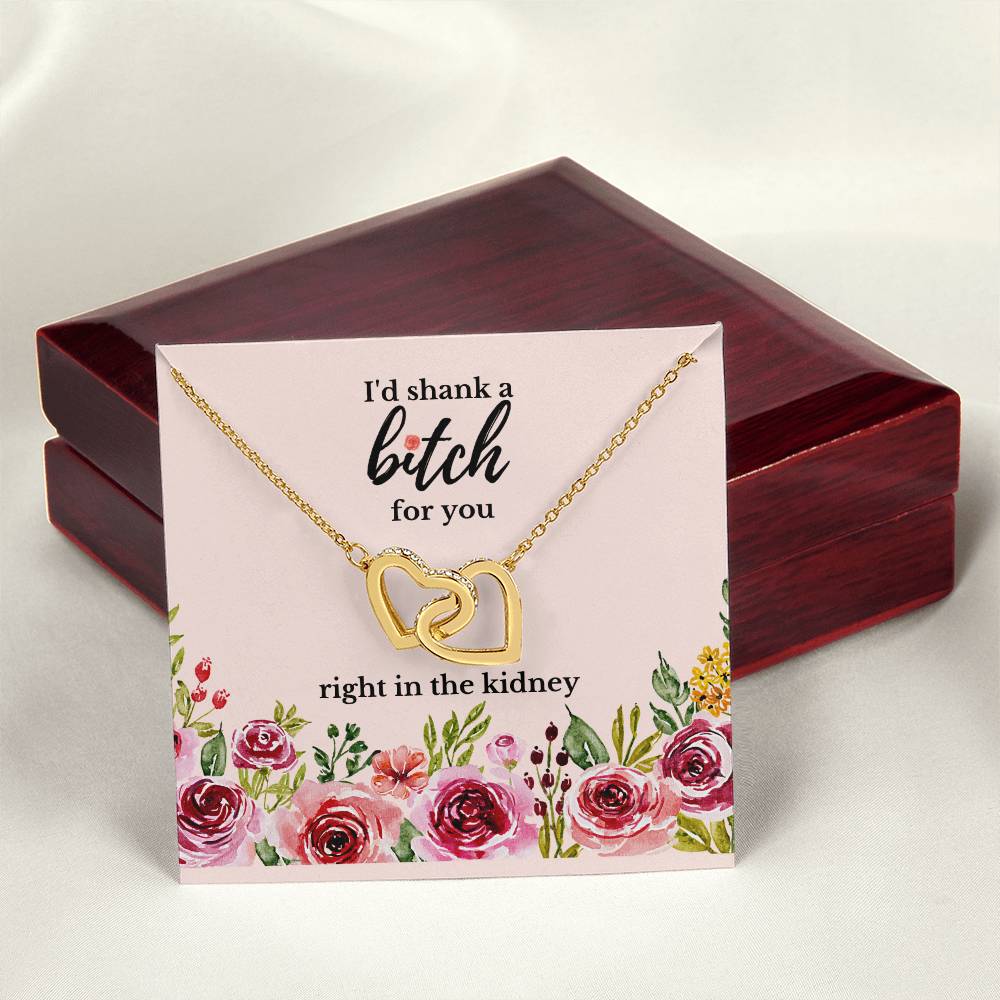 Best Friend Gift Sister Birthday Gift Funny Gift For Friend Birthday Gift For Best Friend Sister Gift Interlocking Hearts Necklace