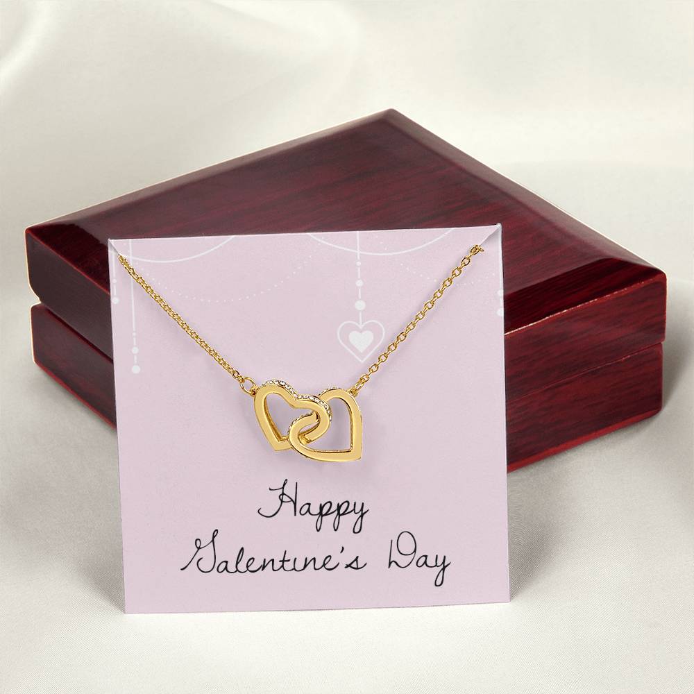 Happy Valentine'S Day - Necklace Interlocking Hearts Necklace