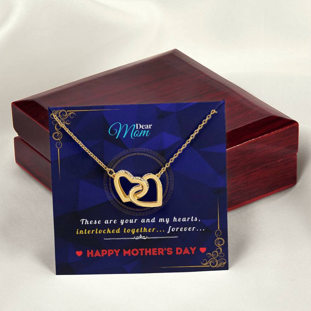 Interlocked Heart Necklace For Mothers Interlocking Hearts Necklace