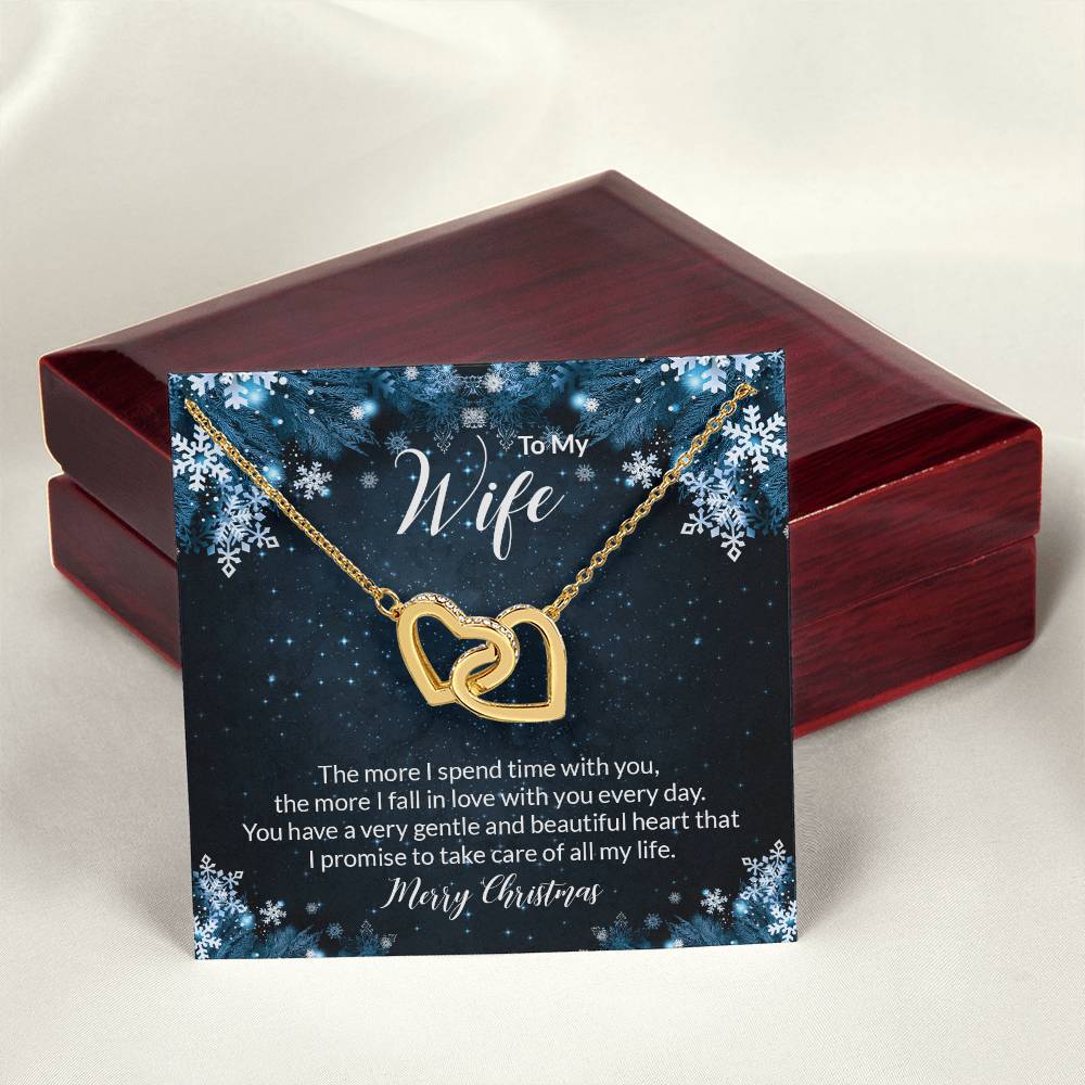 Interlocking Hearts Christmas Gift To Wife Anniversary Gift Wife Anniversary Gift Anniversary Jewelry Anniversary Necklace Girlfriend Interlocking Hearts Necklace