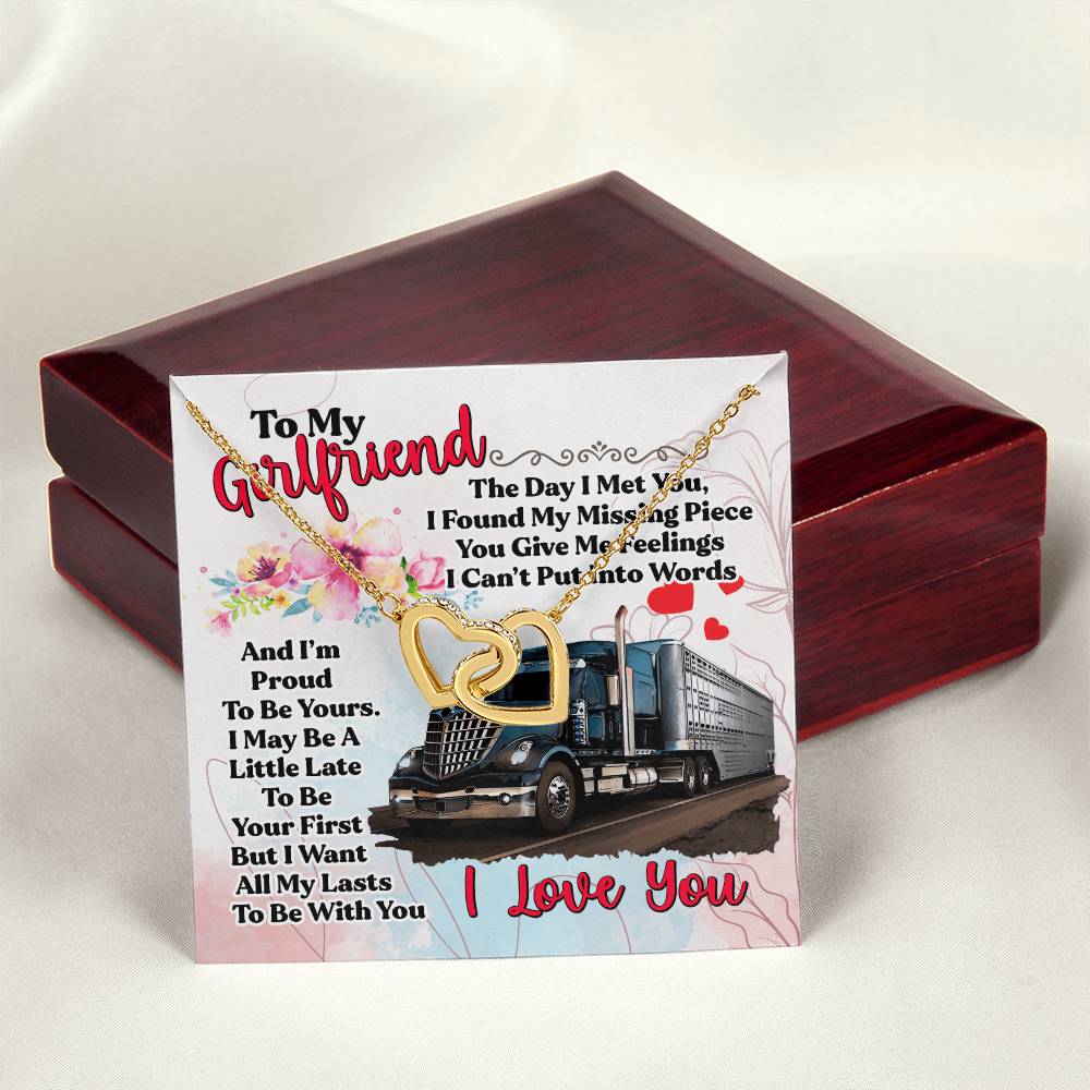 Trucker'S Girlfriend- Interlocking Necklace Interlocking Hearts Necklace