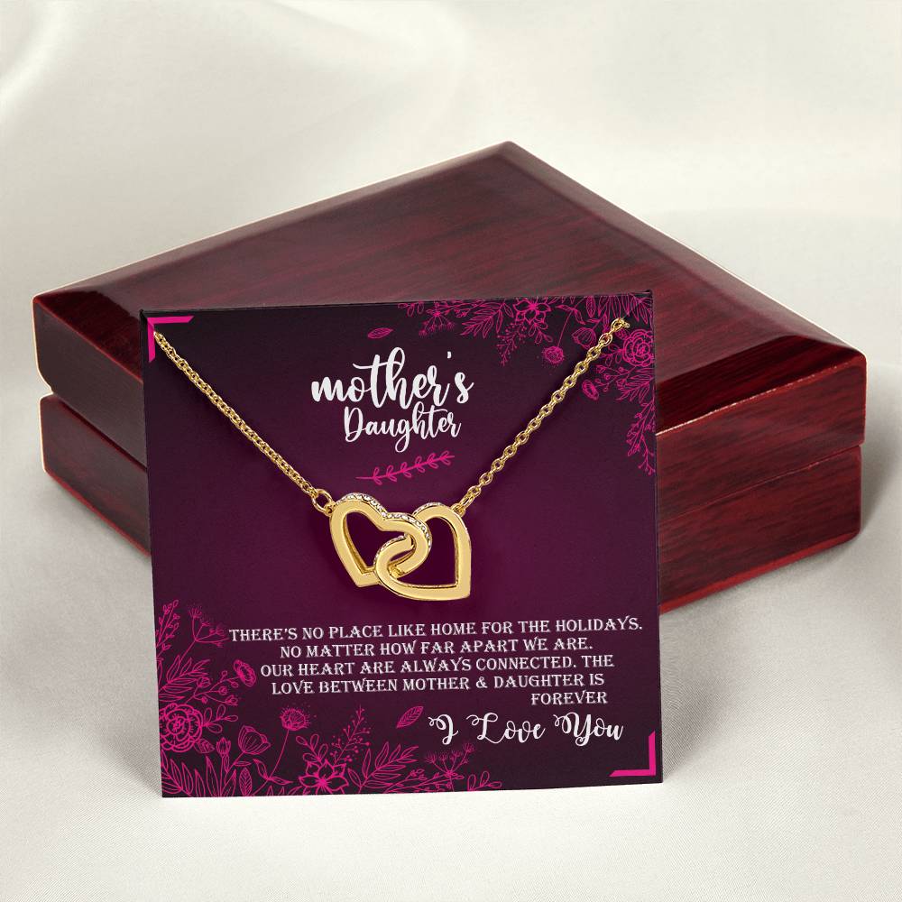 Mother & Daughter - Love Forever Interlocking Hearts Necklace