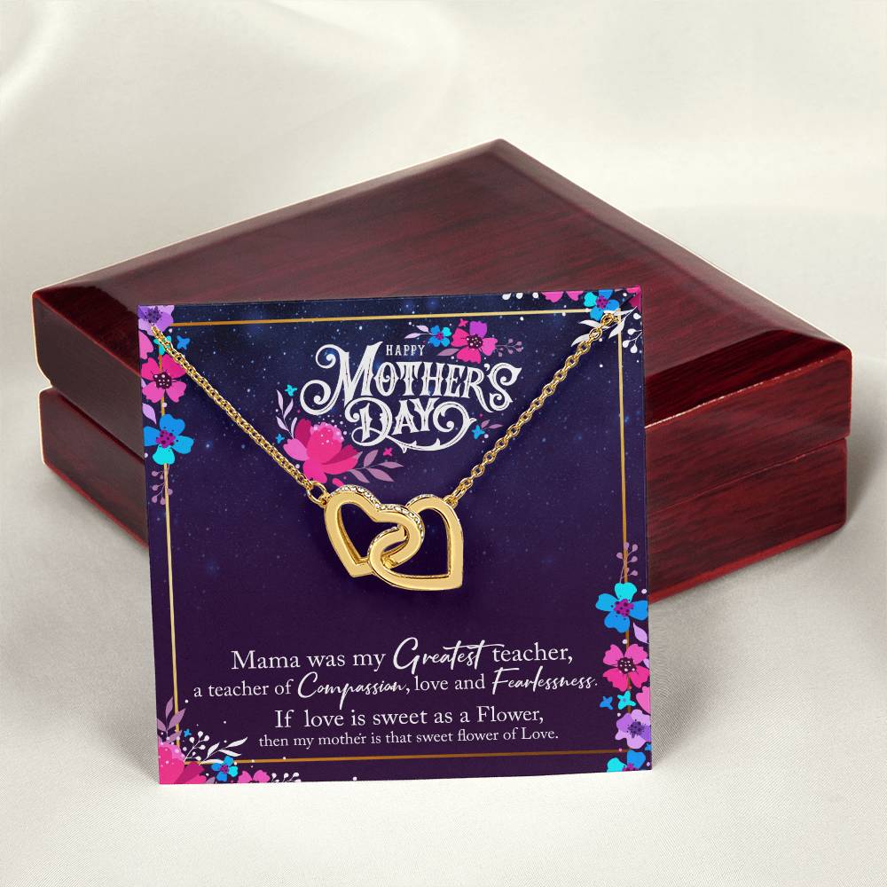 Happy Mother'S Day Interlocking Hearts Necklace