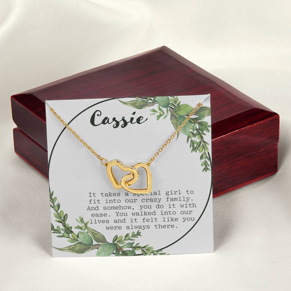 It Takes A Special Girl Interlocking Hearts Necklace