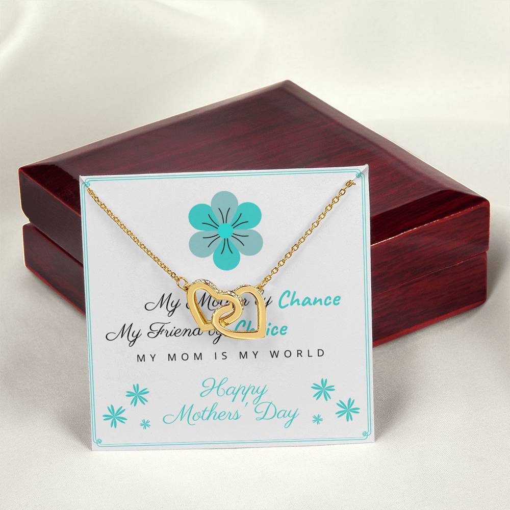 I Love You Mom 1 - Spark Romance With This Necklace Interlocking Hearts Necklace