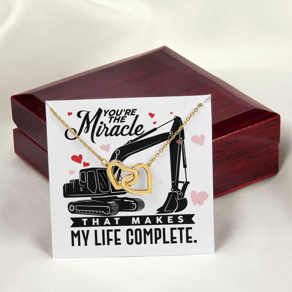 Heo'S Girlfriend- Interlocking Heart Necklace Interlocking Hearts Necklace