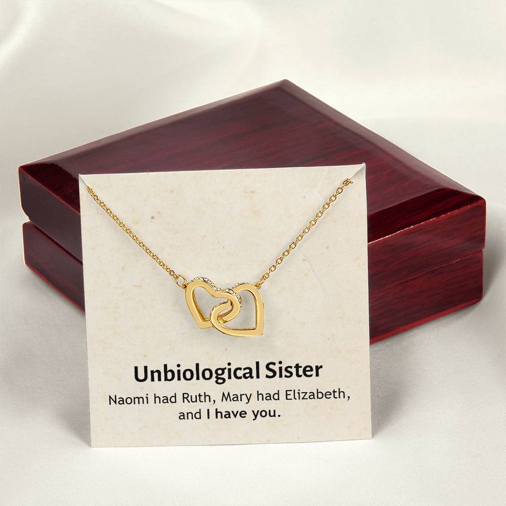 Unbiological Sister - I Have You - Interlocking Hearts Necklace
