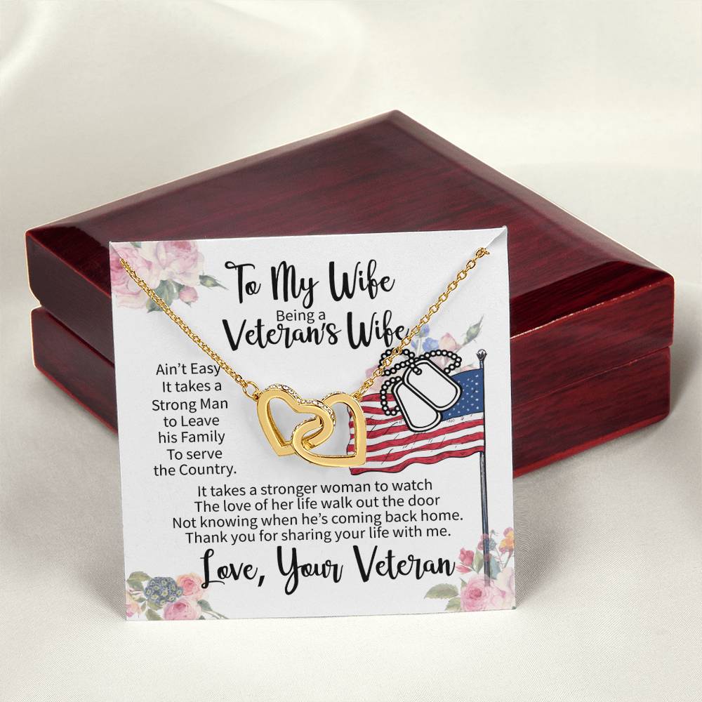 Veteran'S Wife - Interlocking Heart Necklace Interlocking Hearts Necklace