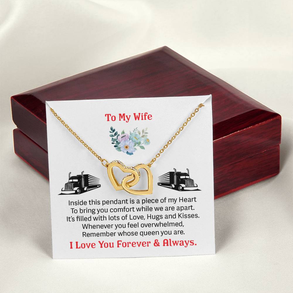 Trucker'S Wife - Interlocking Heart Necklace Interlocking Hearts Necklace