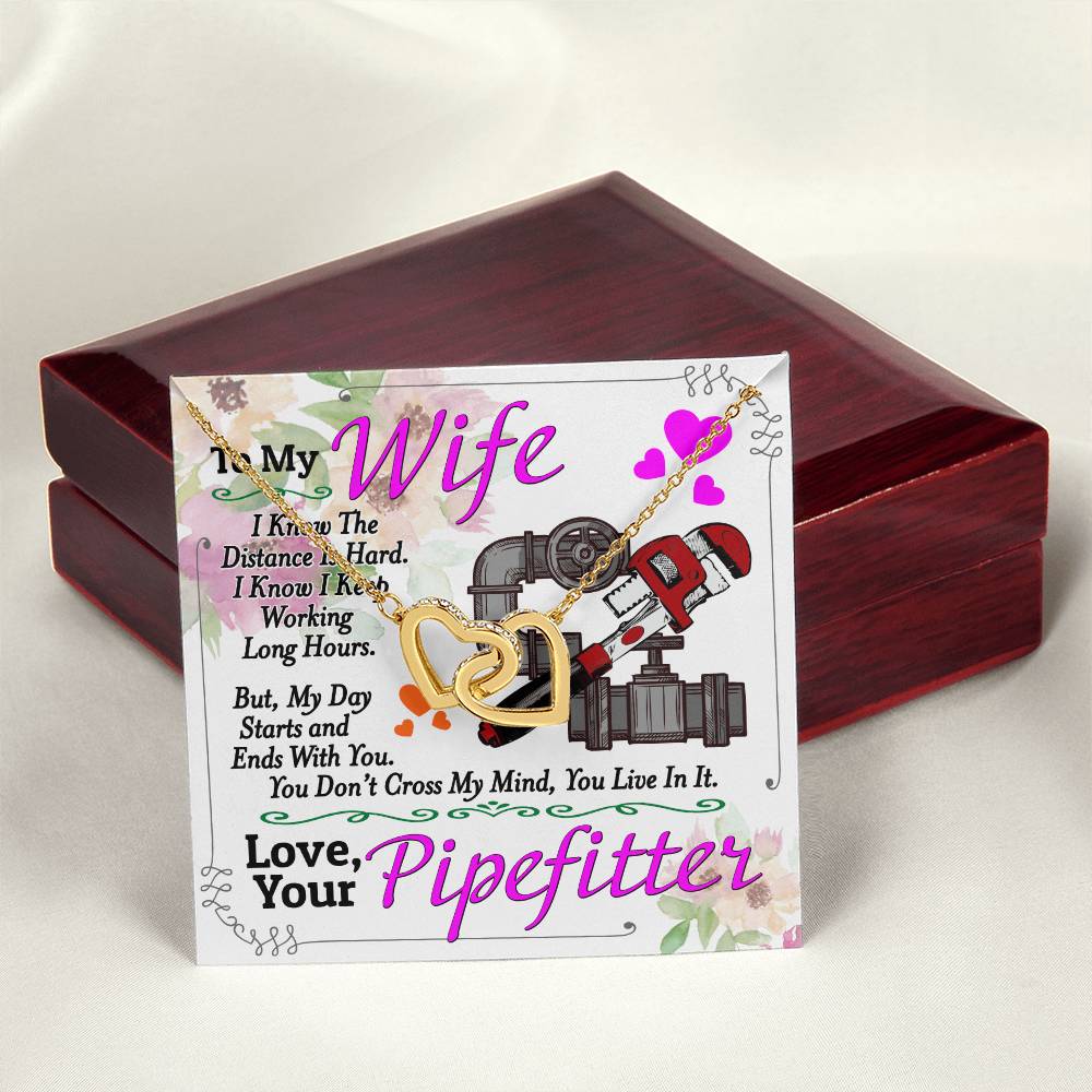 Pipefitter'S Wife - Interlocking Heart Necklace Interlocking Hearts Necklace