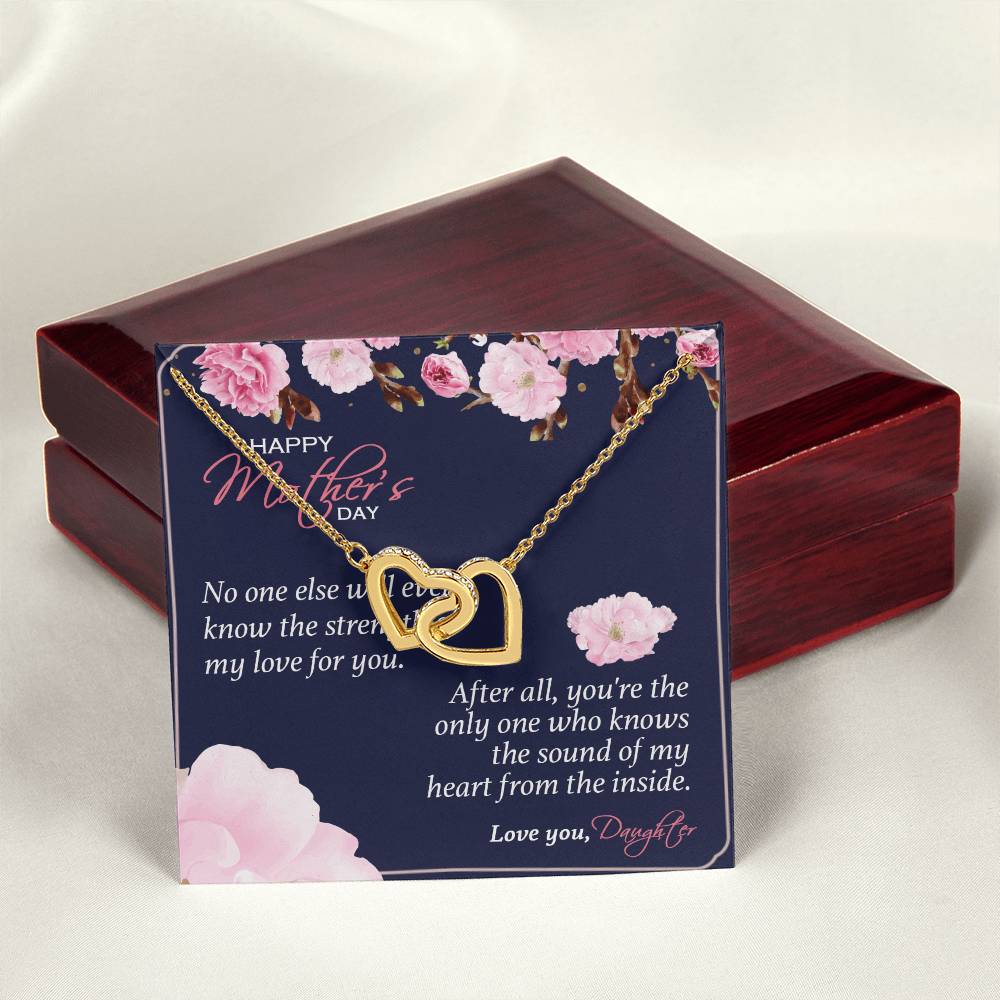 Gift For Mom - You'Re The Only One - The Interlocking Heart Necklace Interlocking Hearts Necklace