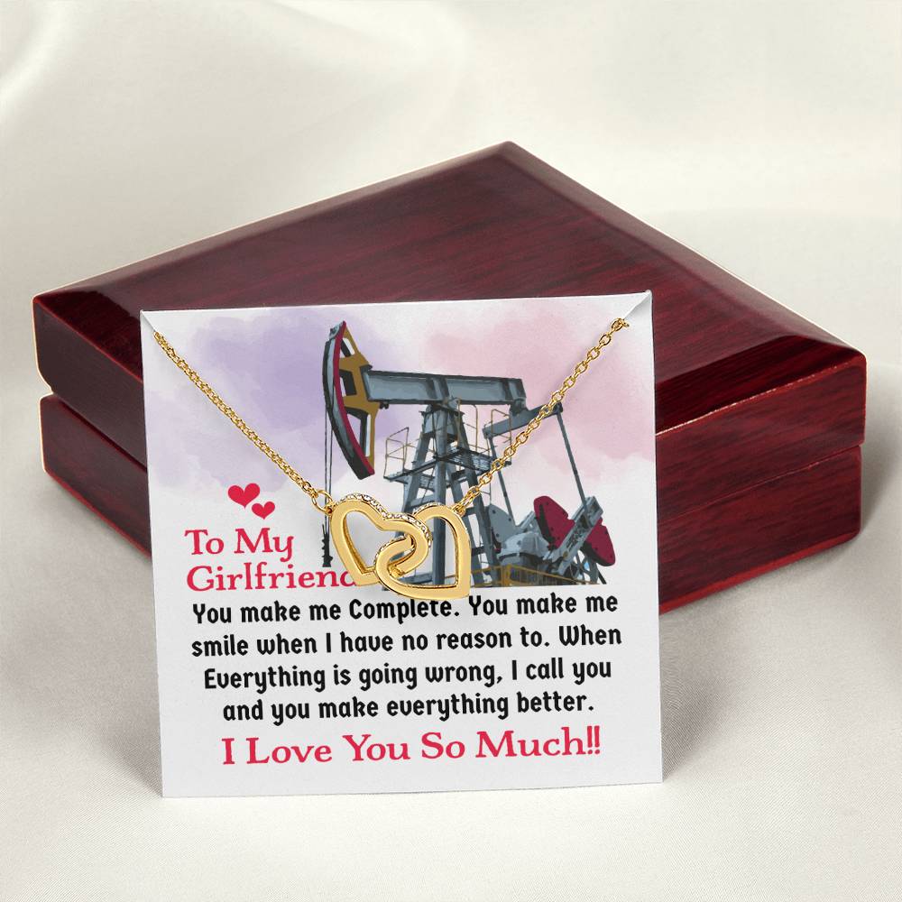 Oilfield Man'S Girlfriend - Interlocking Heart Necklace Interlocking Hearts Necklace