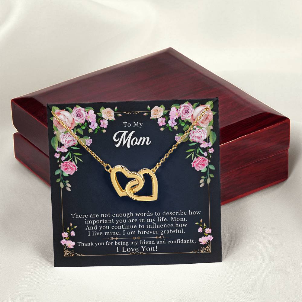 Unique Mother'S Day Gifts Best Gifts For Mom Interlocking Hearts Necklace