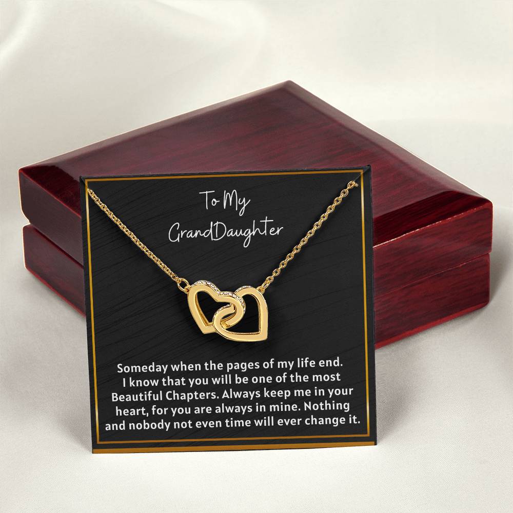 Grand Daughter - Inetrlocking Heart Interlocking Hearts Necklace