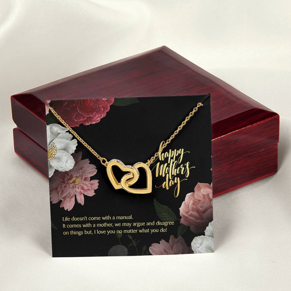 Thank You For Being In My Life! Mother'S Day Edition - Interlocking Hearts Necklace